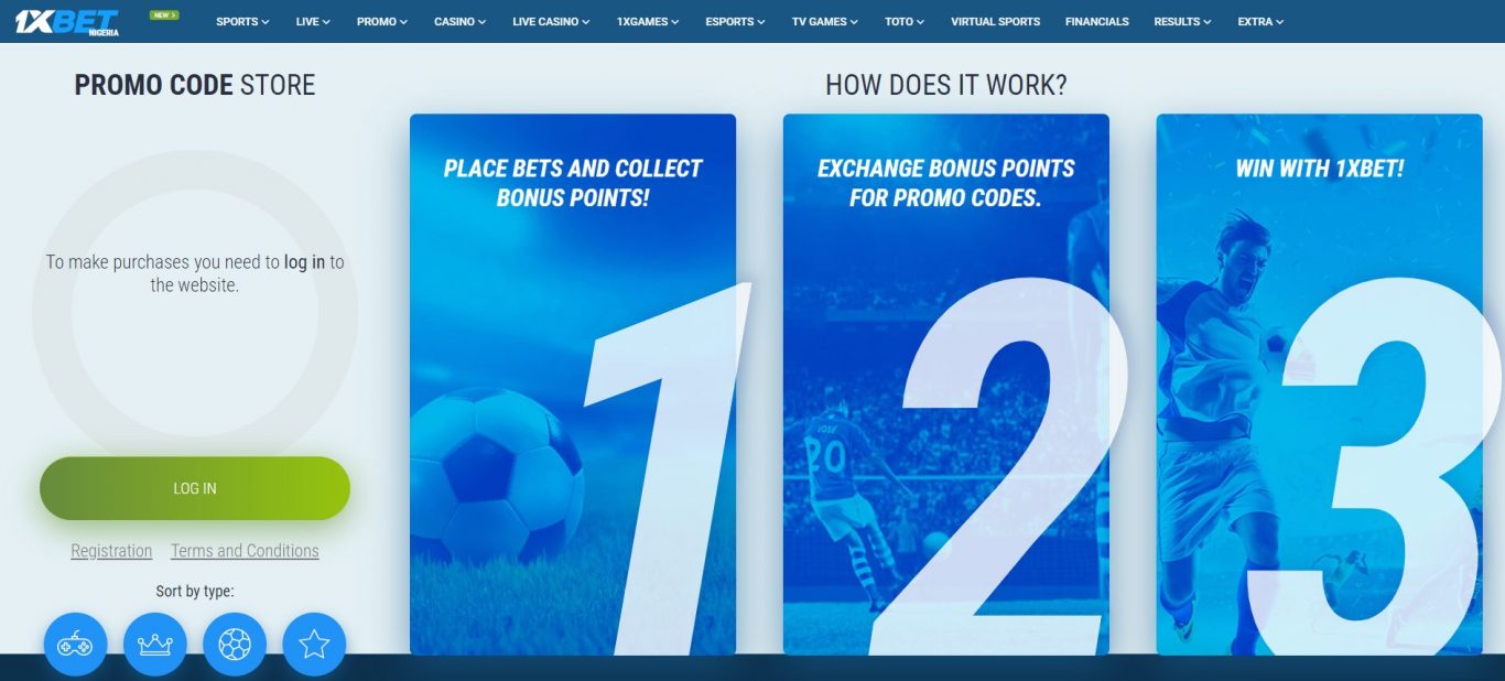 How to use the 1xBet promo code in Nigeria